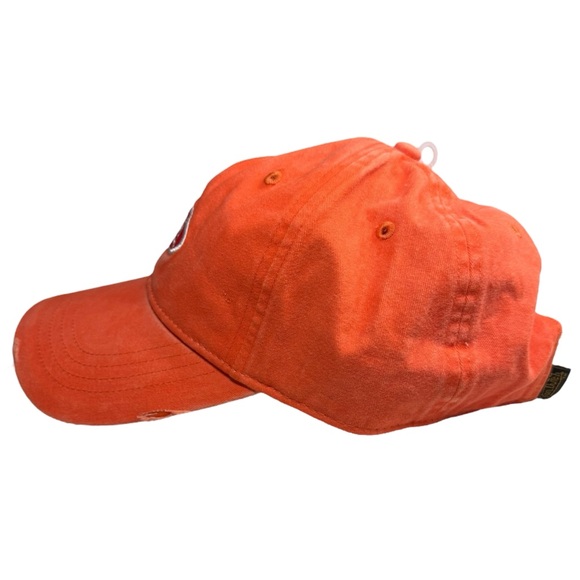 Von Dutch Distressed Denim Adjustable Hat/Cap Orange - Picture 6 of 7